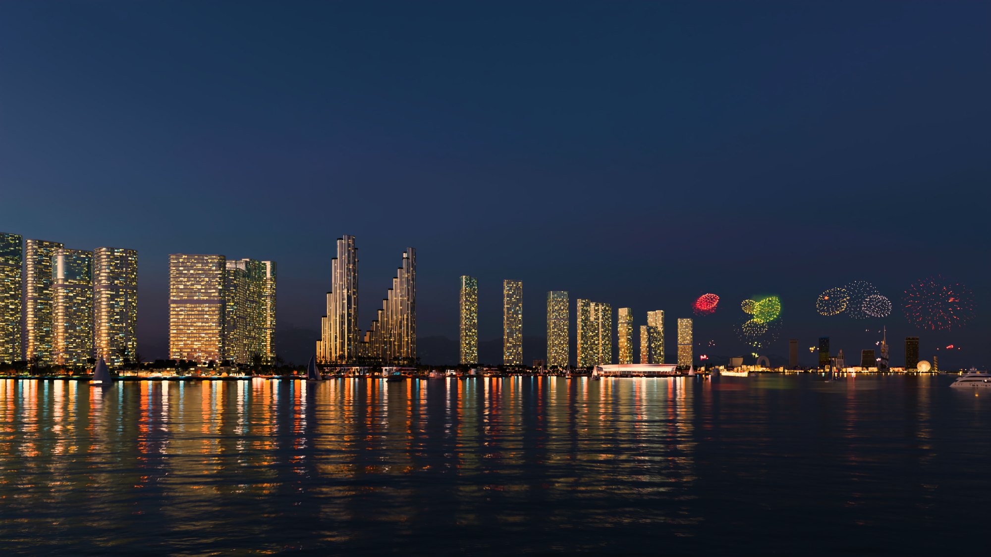 Ambassadori Island Batumi — waterfront villas and canal, the island district of ONE PENINSULA by HOLM Developments